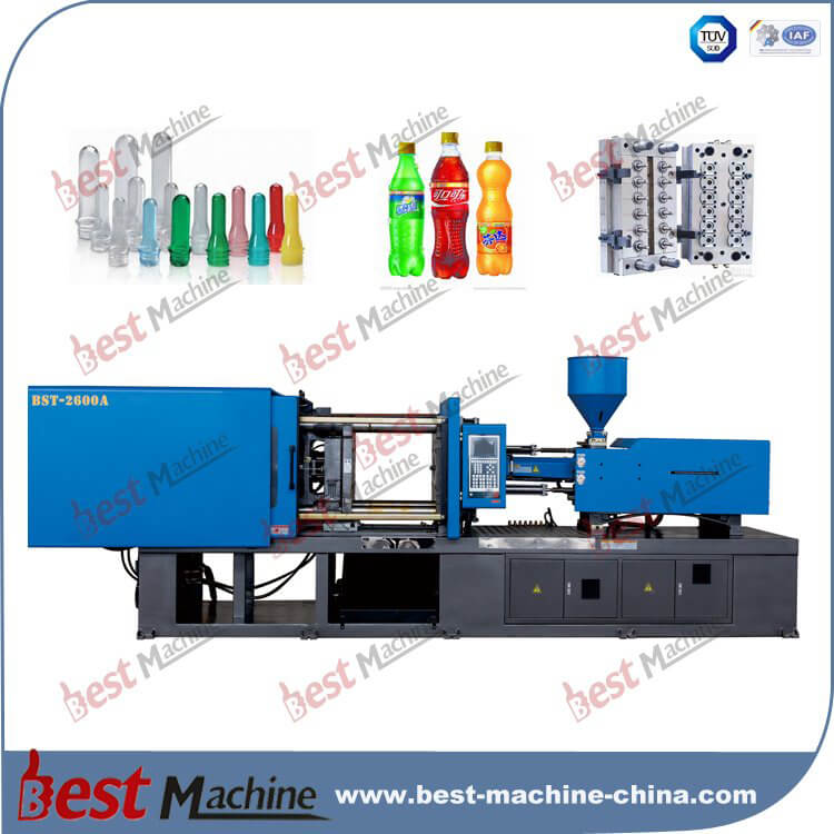BST-2600A plastic carbonate drink preform injection molding machine