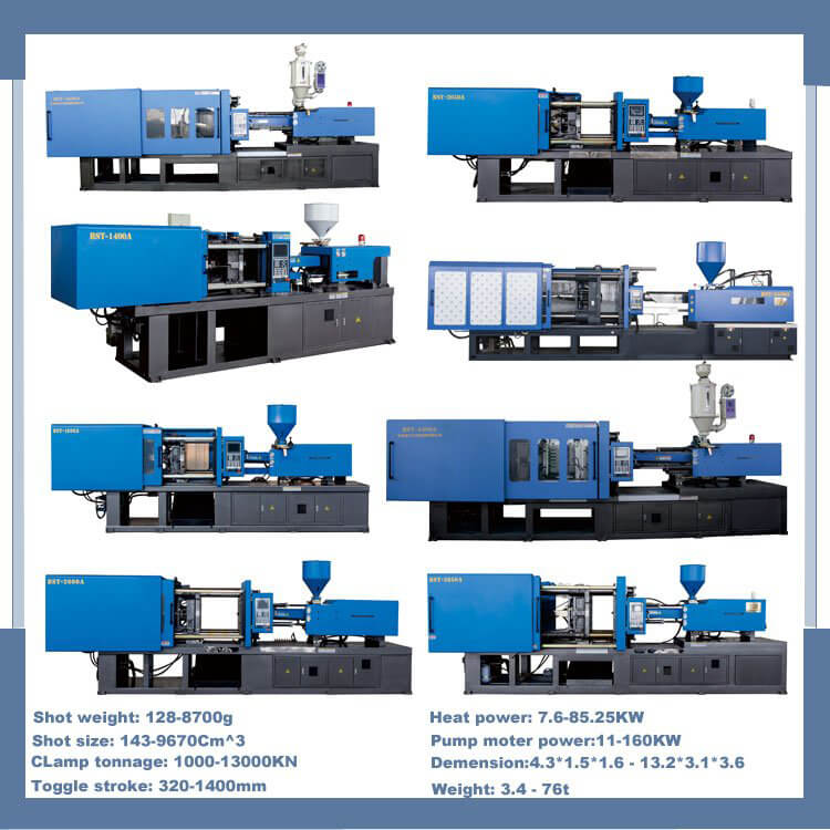 BST-1400A plastic book sewer injection molding machine