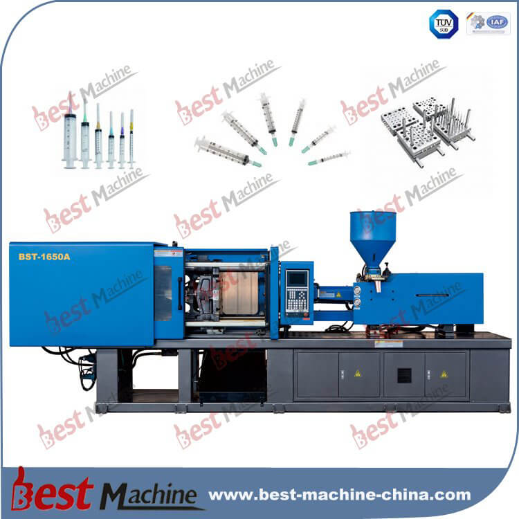 BST-1650A plastic disposable syringe injection molding machine